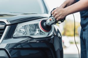 car exterior detailing headlight