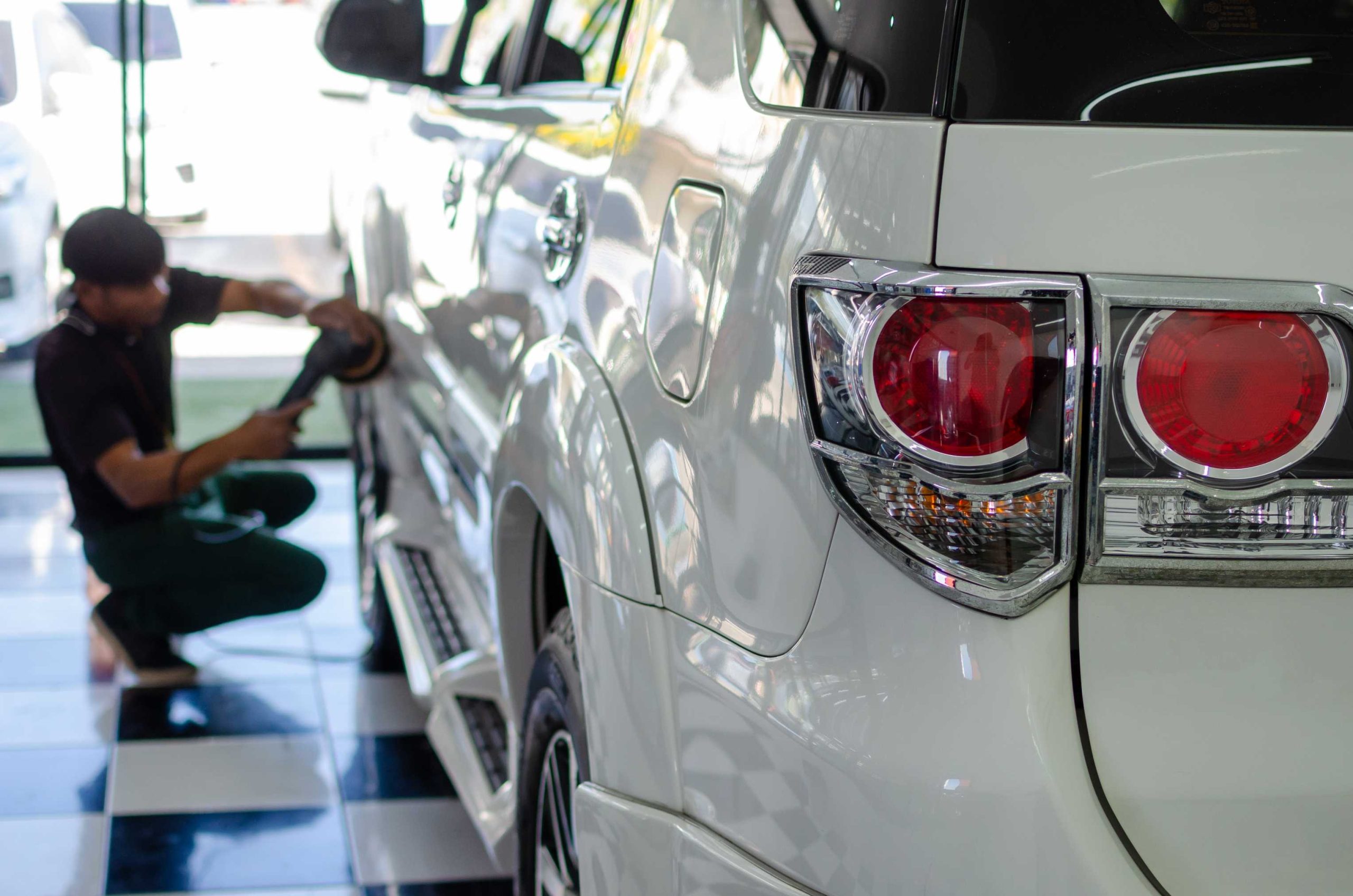 exterior detailing of SUV