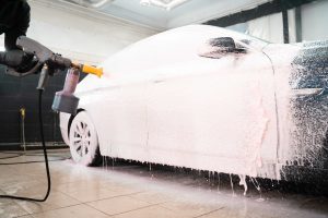 exterior detailing of sedan