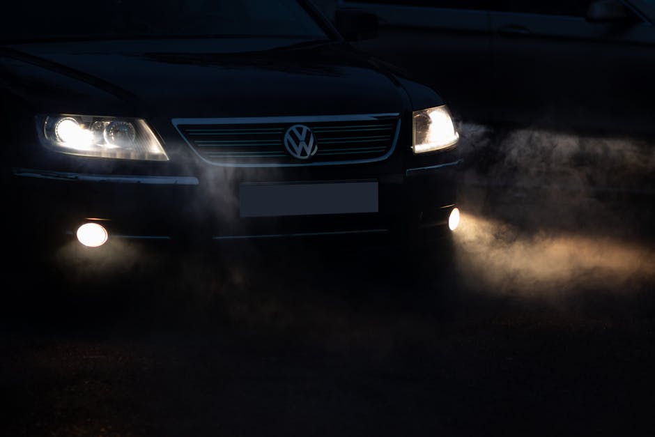 Before headlight restoration